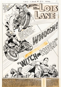 Artwork by Irv Novick, Mike Esposito, Irv Novick and Mike Esposito Superman's Girl Friend, Made of graphite on Bristol board