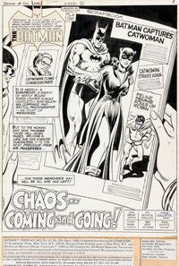 Irv Novick and Vince Colletta Batman #322 Splash Page 1 Original Art (DC by Irv Novick, Vince Colletta