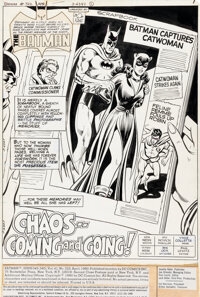 Irv Novick | Irv Novick and Vince Colletta Batman #322 Splash Page 1 ...