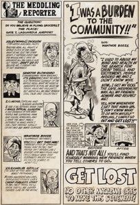 Ross Andru and Mike Esposito Get Lost #2 Complete 1-Page Story "The Meddling Reporter" Original Art (Mikeross Publ