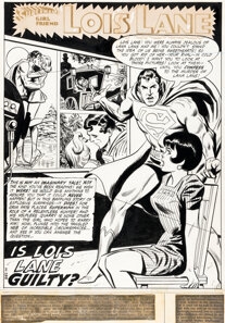 Artwork by Irv Novick, Mike Esposito, Irv Novick and Mike Esposito Superman's Girlfriend, Made of graphite on Bristol board