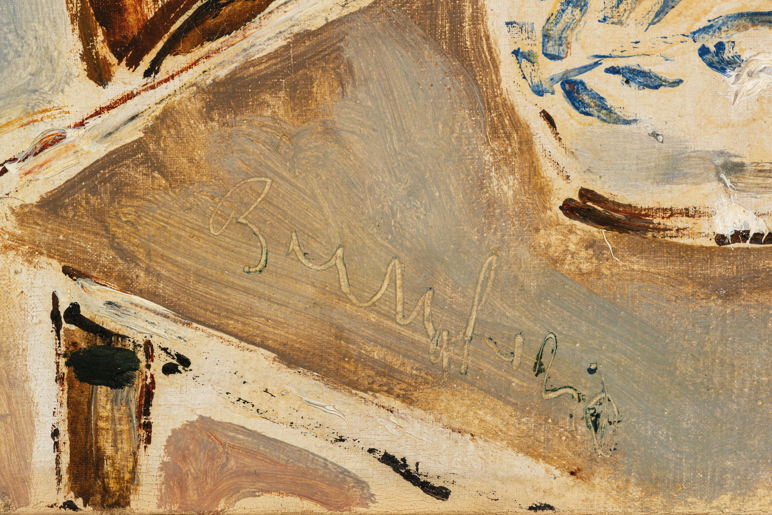 Artwork by Filippo de Pisis, Vaso di fiori, 1950, Made of oil on canvas