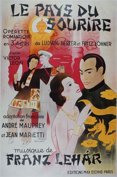 DOLA Georges LE PAYS DU SOURIRE. Operetta... - Lot 268 - Yann Le Mouel by Georges Dola, circa 1930