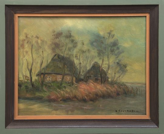 An der Wümme bei Blockland by Fedor Szerbakow, 1911