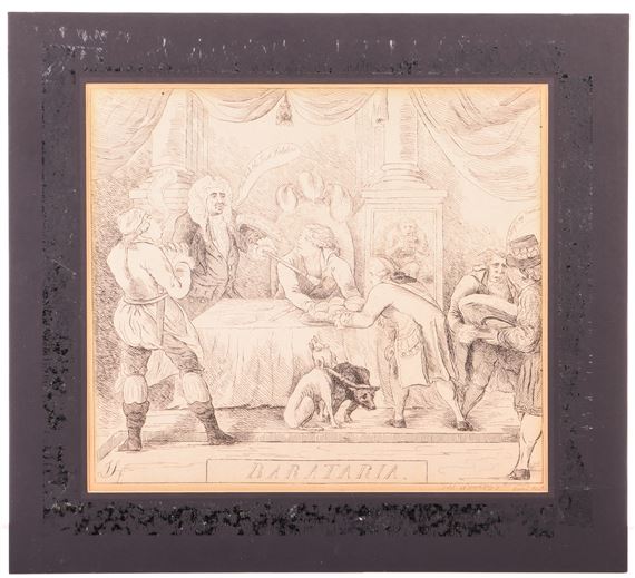 Barataria by James Sayers, circa 1780