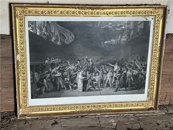 "Le serment du jeu du Paume" by Jacques-Louis David, Jean-Pierre-Marie Jazet