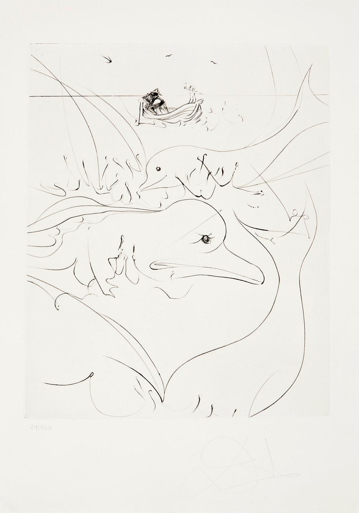 Salvador Dalí | Salvador Dali - Untitled from The Old Man and the Sea ...