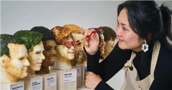 Artist Displays 'Hilarious' Celebrity Sushi Heads