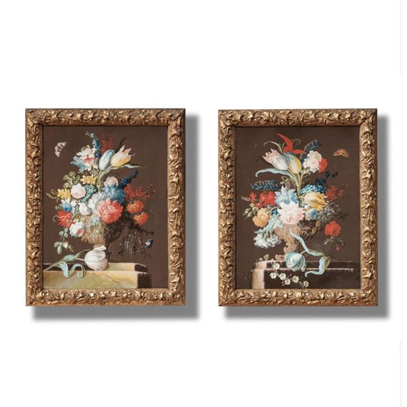 Still Life with Flowers by German School, 18th Century