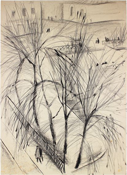 View of Sretensky Boulevard. Moscow by Konstantin Borisovich Nazarov