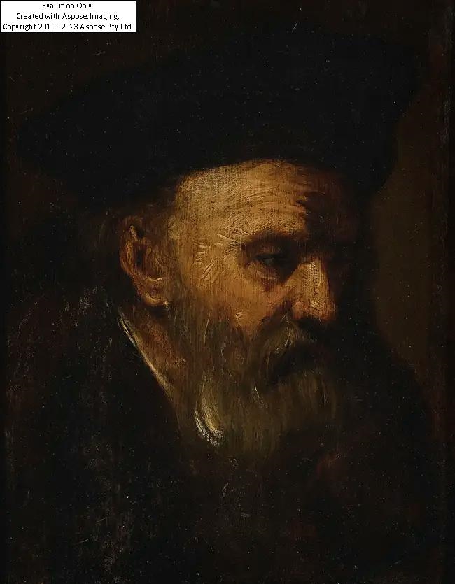Rembrandt van Rijn | Dutch 1606-1669- Portrait of a bearded old man ...