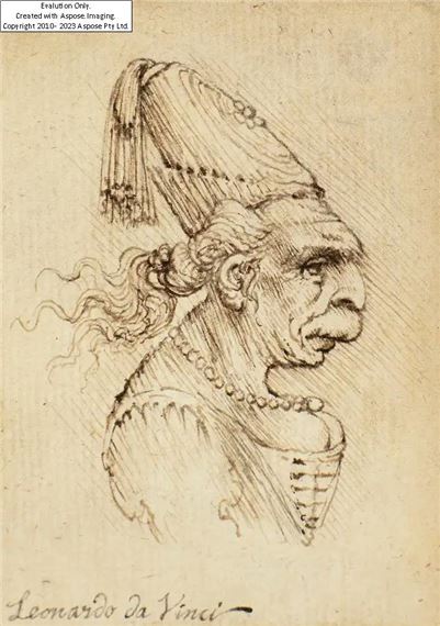 Leonardo da Vinci | Caricature of a woman | MutualArt
