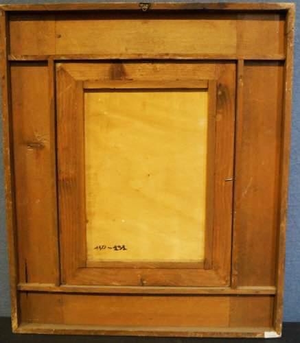 Artwork by Pietro Carena, Carena Pietro ''Busto di ragazzo'' f.to e datato 1955. Dipinto ad olio su tela ( cm 28x19). Scuola italiana del '900. Cornice dorata, Made of olio su tela