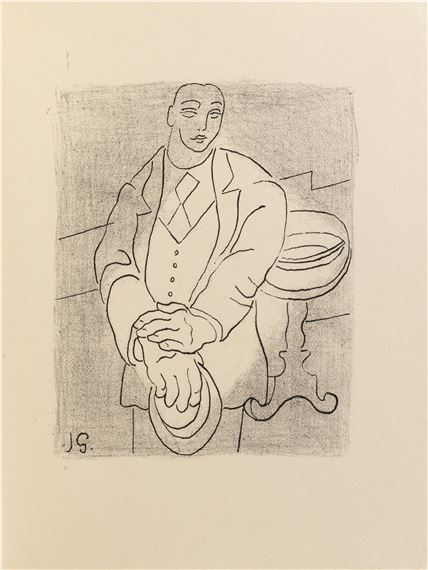 Le Casseur d’assiettes. Paris, . In-4. Broché. Un des 10 exemplaires de tête sur Japon ancien des manufactures impériales, le numéro 1 by Juan Gris, décembre 1924