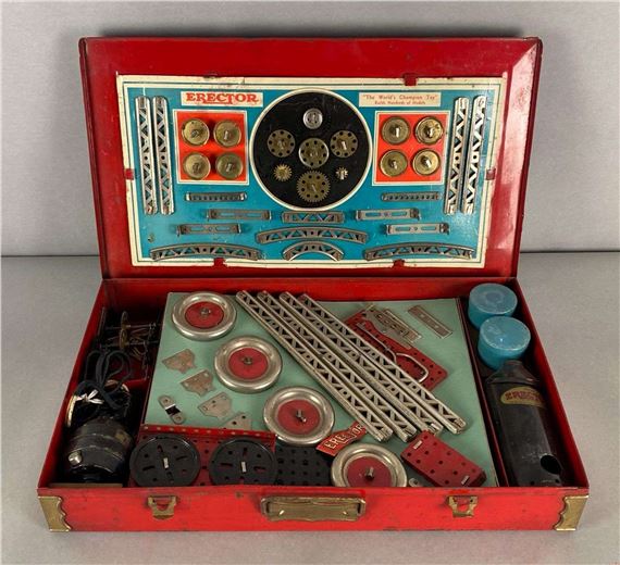 C. Gilbert | A.C. Gilbert Erector Set in Metal Case | MutualArt