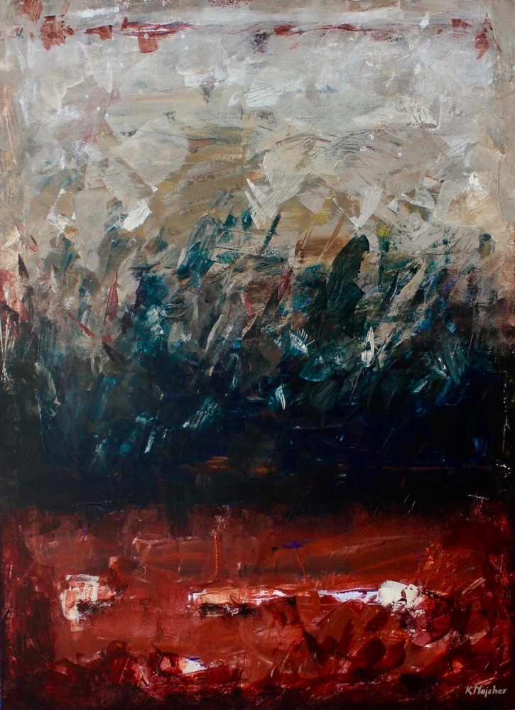 Artwork by Kamila Majcher, Soil, Made of akryl, płótno