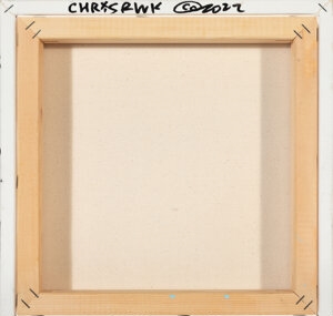 Artwork by Chris RWK, True Blue Friends, Made of Mixed media on canvas