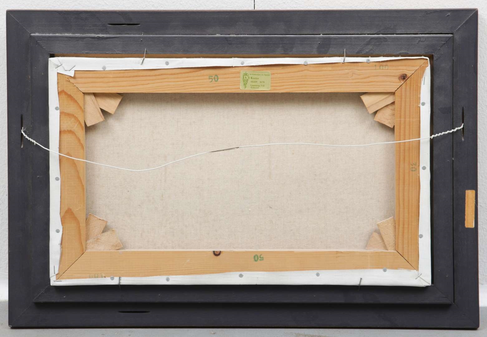 Artwork by Gert-Jan Veenstra, Sneeuwlandschap met boederij, Made of oil on canvas