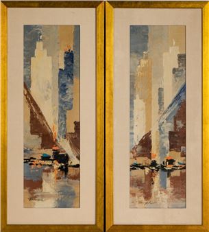 20th Cerntury: Two Works (Cityscapes - Danny Hall