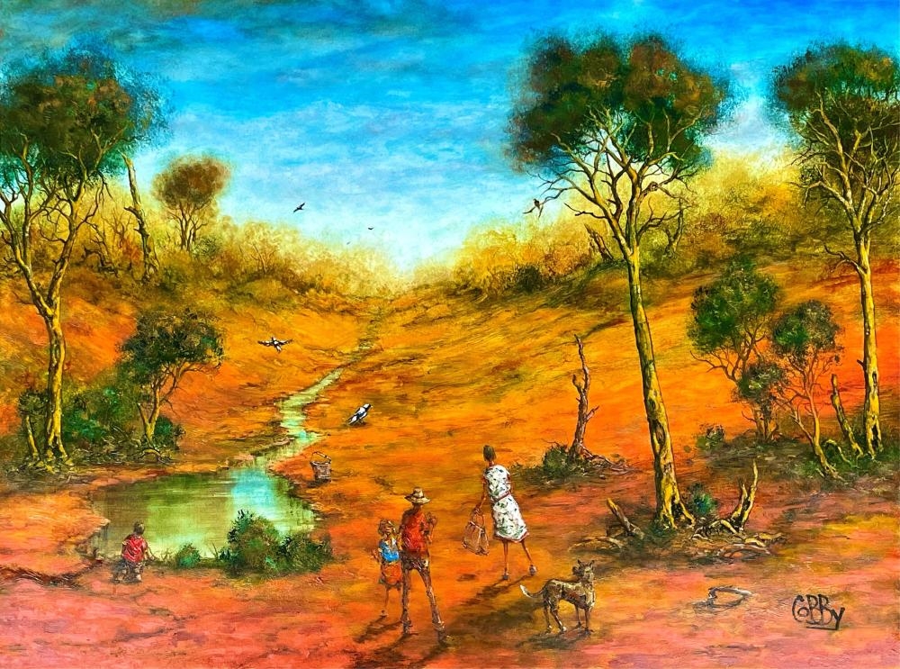 John Cobby | Walking the Gully (2024) | MutualArt