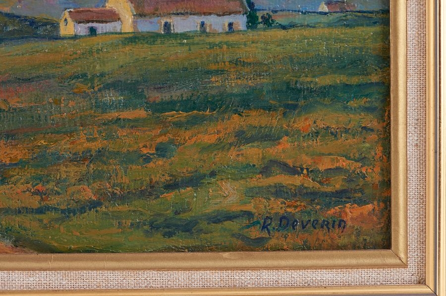 Artwork by Roger Deverin, Roger DEVERIN (1884 - 1973) "Les Moulins, Made of huile sur toile