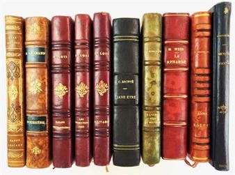 Reliures XX° (10 volumes) / Ensemble de 10 - Charlotte Brontë