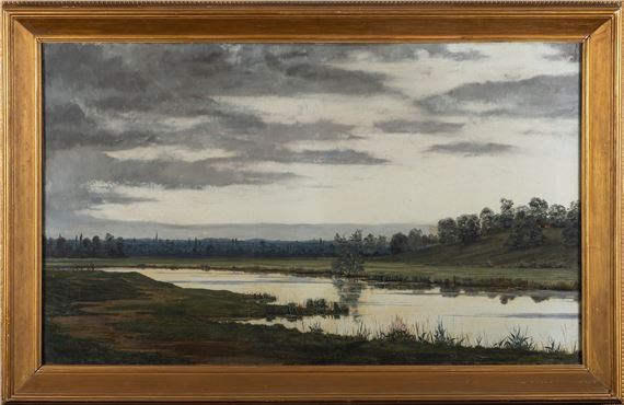 Stephen Coleridge | Riverscape - Oil on canvas (1889) | MutualArt