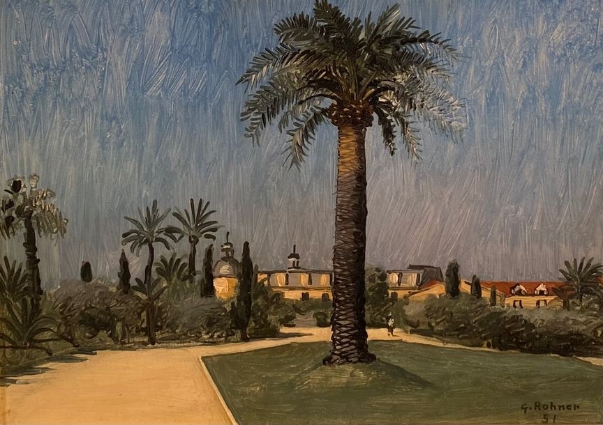 Georges Rohner | Georges ROHNER (1913-2000) Landscape with palm trees ...