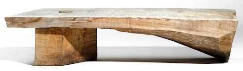 Artwork by Denis Milovanov, BENCH/SALON TABLE, Made of Oak