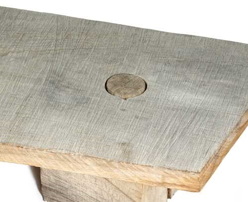 Artwork by Denis Milovanov, BENCH/SALON TABLE, Made of Oak