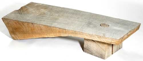 Artwork by Denis Milovanov, BENCH/SALON TABLE, Made of Oak