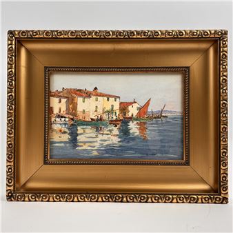 A Côte d'Azur fishing port - Louis German