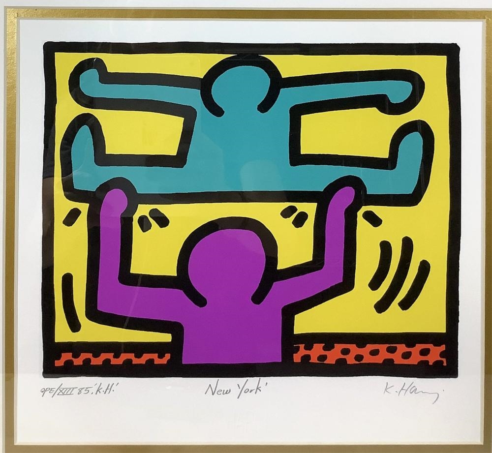 Keith Haring | Keith Haring “Holding 1982” Print On Paper | MutualArt