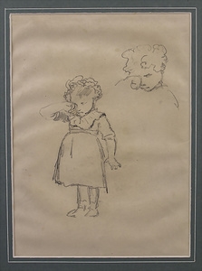 Artwork by Mihaly Munkacsy, Mihály MUNKÁCSY (1844-1900), Made of ink, charcoal and pencil drawings on