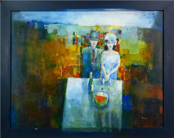 JONATHAN HOOD (SCOTTISH b. 1957), WEDDING FEAST by Jonathan Hood, 1986