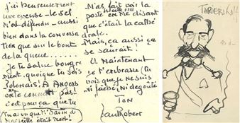 Paul ROBERT (1857-1925) painter. 10 L.A.S. and 12 postcards a.s. or autograph - Paul Robert