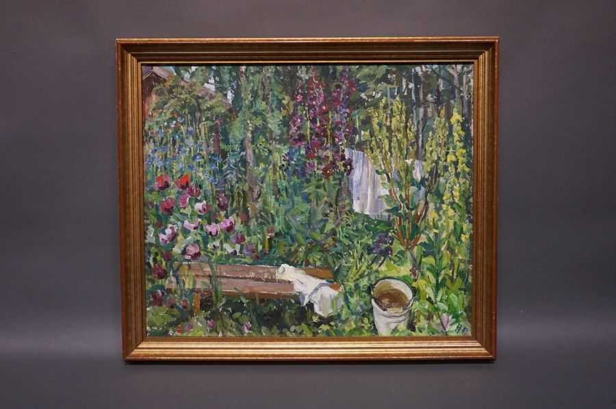 Artwork by Natalya Suvorova, Garden, Made of oil on canvas