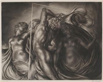 Robert Charles Peter Mezzotint Swimming Pool - Robert Charles Peter