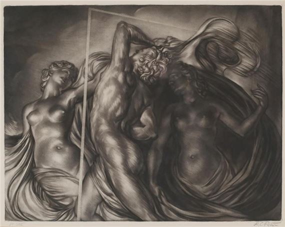 Robert Charles Peter Mezzotint Swimming Pool - Robert Charles Peter