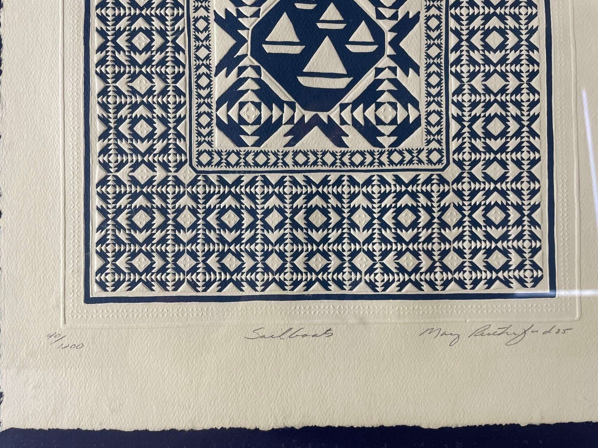 Mary Rutherford | Group of 4 Signed Mary Rutherford Quilt Patterns ...