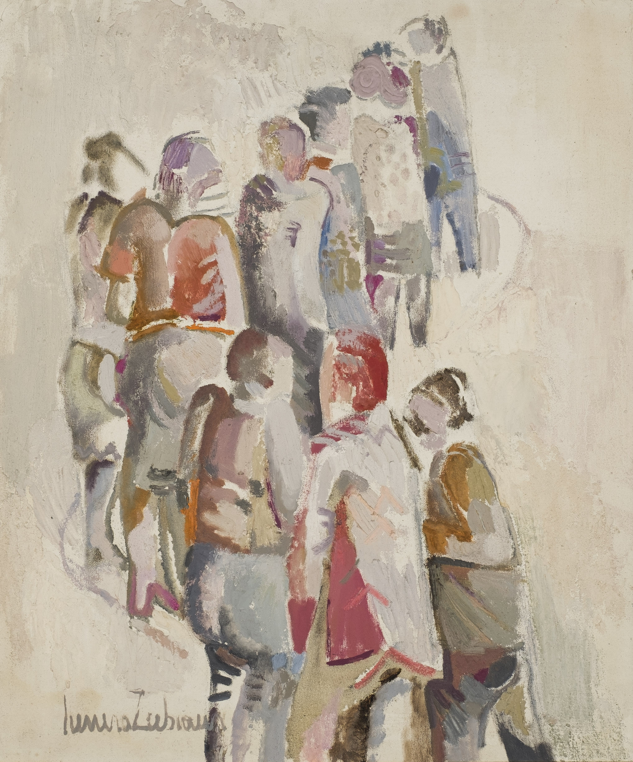 Artwork by Carmen Herrero Zubiaur, Figures, Made of Oil on canvas