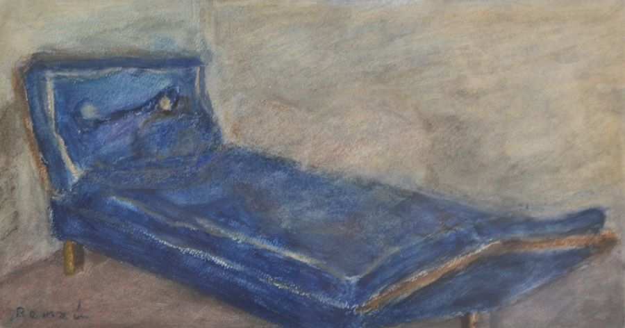 Artwork by Remzi Rasa, Divan, Made of Pastel