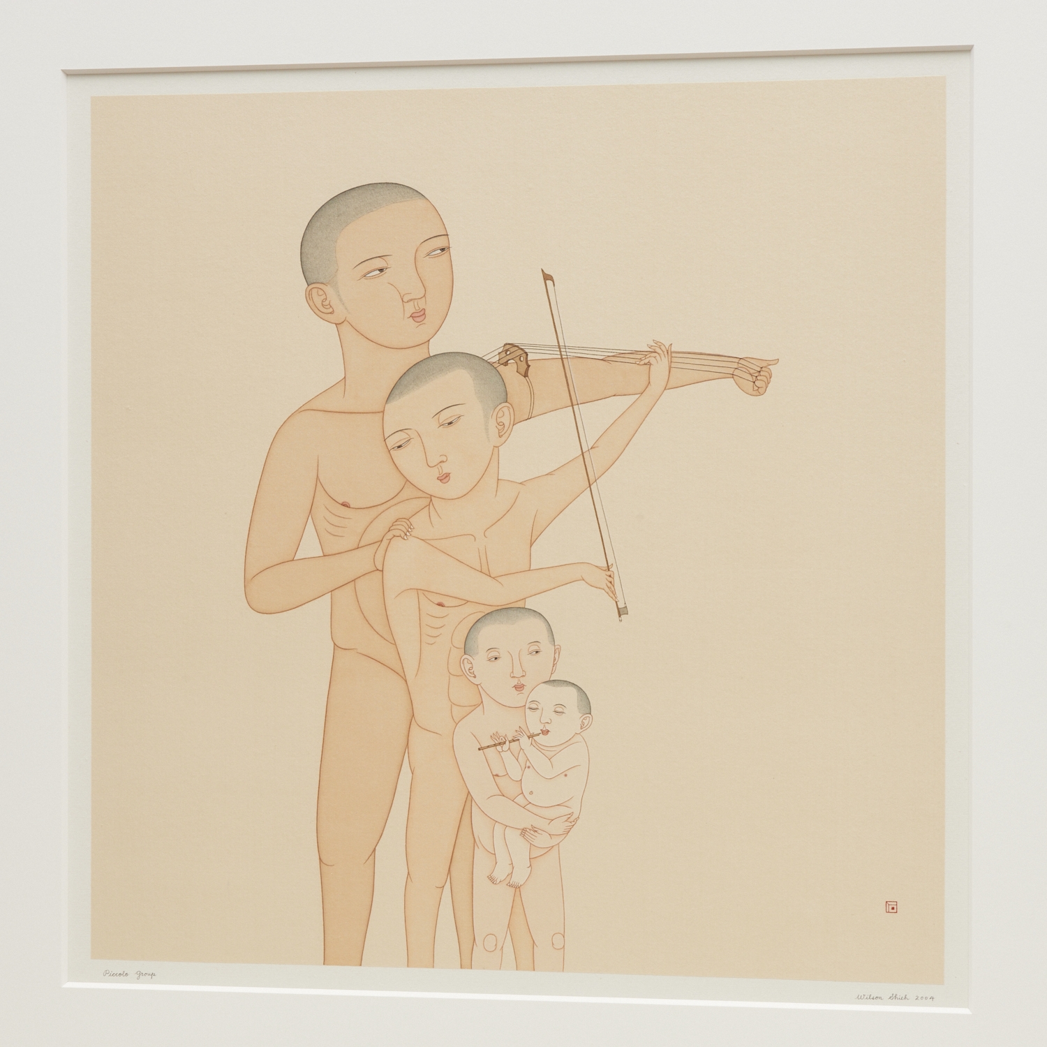 Artwork by Wilson Shieh, Wilson Ka Ho Shieh, watercolor on silk, 2004, Made of ink, watercolor and gouache on silk, pencil