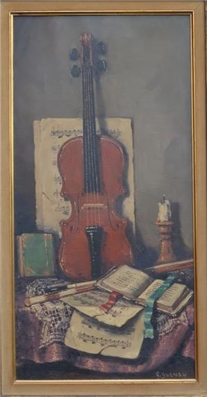 Still-life by Arisztid Szendy, mid 20th century