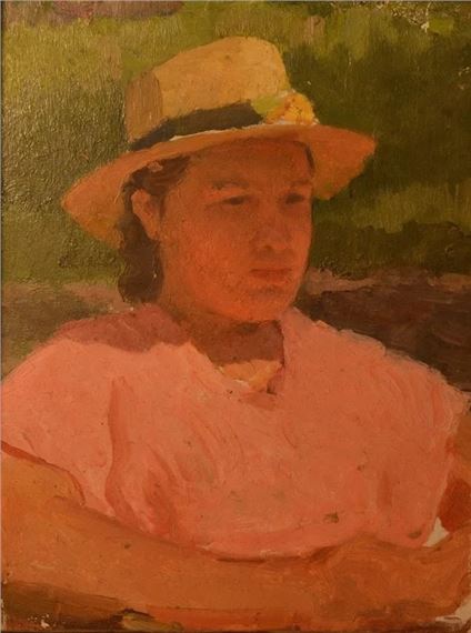 The portrait by Ivan Nikolaevich Shulga, mid 20th century