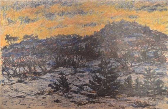 Landscape by Leonid Romanovitch Sologub, 1st half of the 20th century