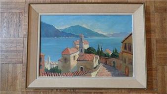 Roger VUILLEM (1897-1973) &quot;Village du Sud - Roger Vuillem