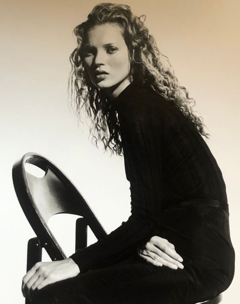 Artwork by Marc Hispard, Portraits of Kate Moss, Made of silver prints with