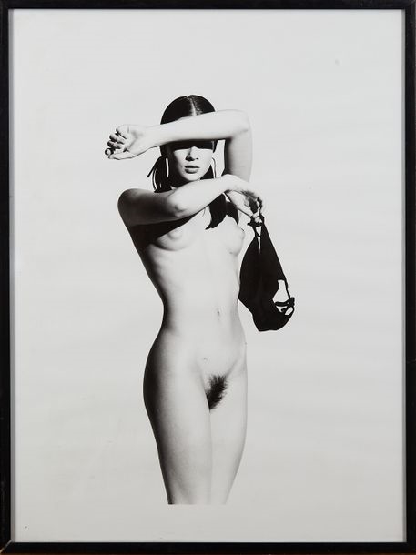 Artwork by Marc Hispard, Untitled, fashion, a nude woman and a seated woman, Made of silver prints