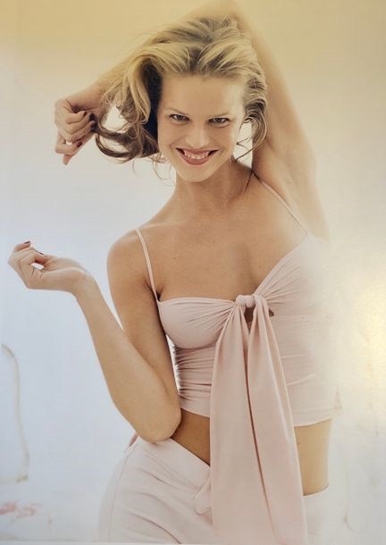 Artwork by Marc Hispard, Portraits of Eva Herzigova, Made of color prints on